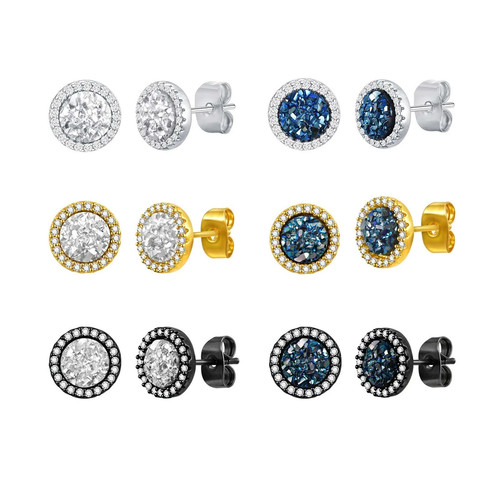 Stud earrings for - mens, pierced