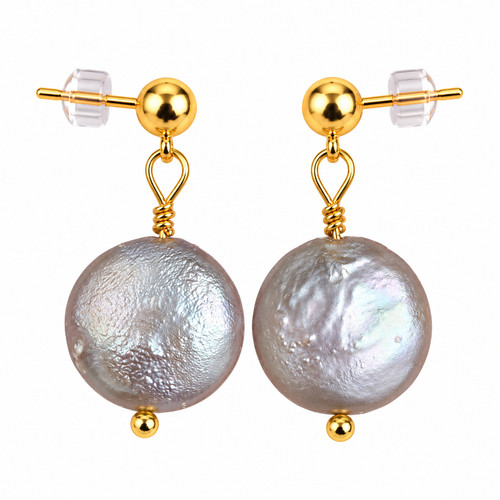 Natural grey baroque - grey, coin