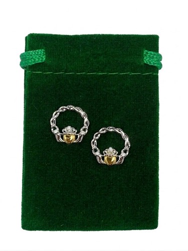 Irish celtic claddagh earring - irish,