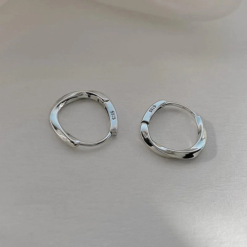 925 sterling silver huggie - 925,