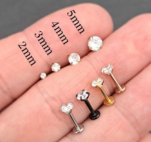 Simple earring flat labret - earring,
