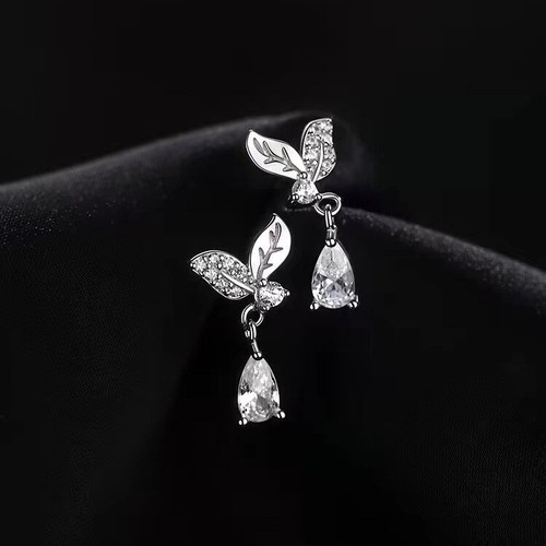 925 sterling silver crystal - silver, cz