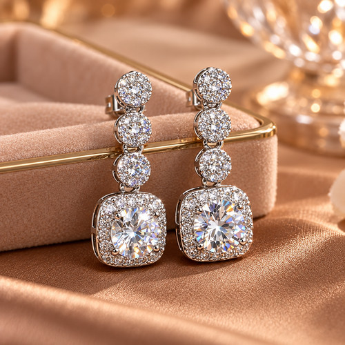 Clip earrings drop dangle - clip,
