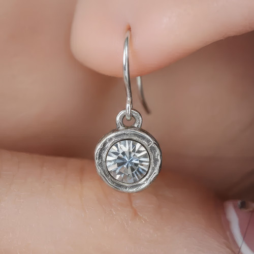 Organic set crystal earrings - organic,