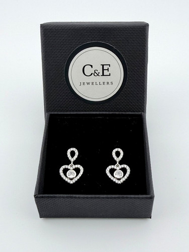 925 silver heart drop - 925,
