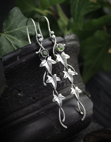 Elven ivy leaf dangle - dangle, drop