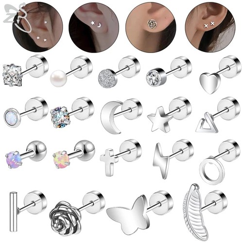 Titanium stud earrings - stud,