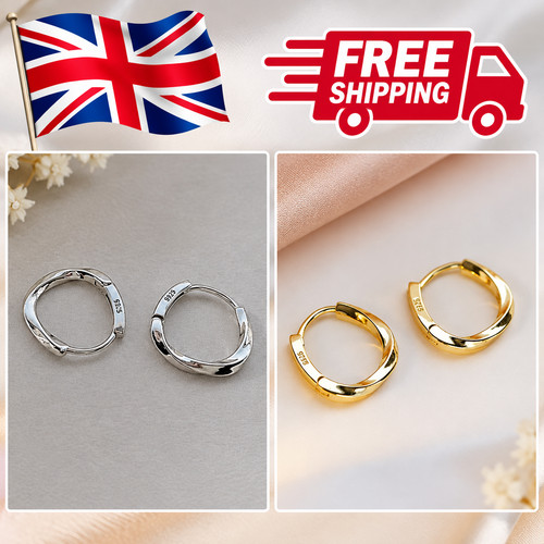 925 sterling silver huggie - 925,