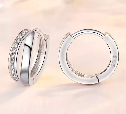 925 sterling silver hoop - 925,
