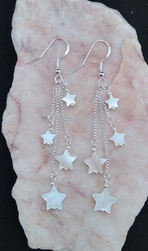 White mother pearl star - white,