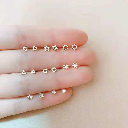 Tiny stud earrings stainless - stud,
