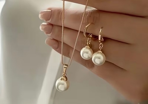 Necklace earrings dress set - earrings,