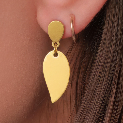 Sleek drop dangle gold - drop,