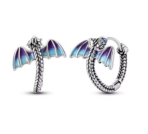 Blue purple dragon sterling - blue,