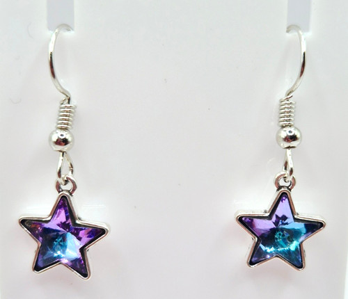 Blue purple crystal star - crystal,
