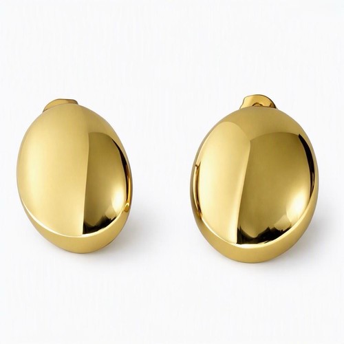 Women gold oval stud - women’s,