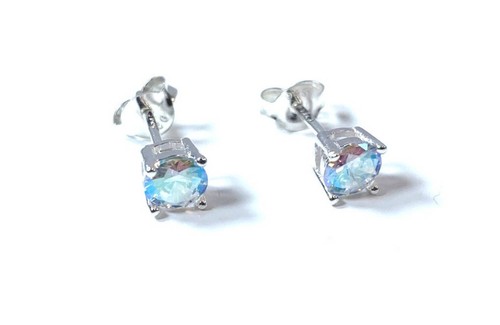 Opalescent topaz stone set - topaz,