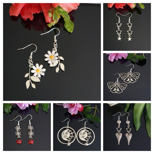 Dangle drop earrings - drop, wicca