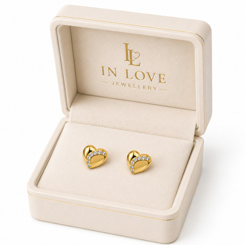 9ct yellow gold heart - gold,