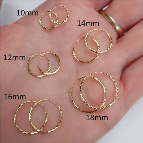 Pair sleeper hoop earrings - of,